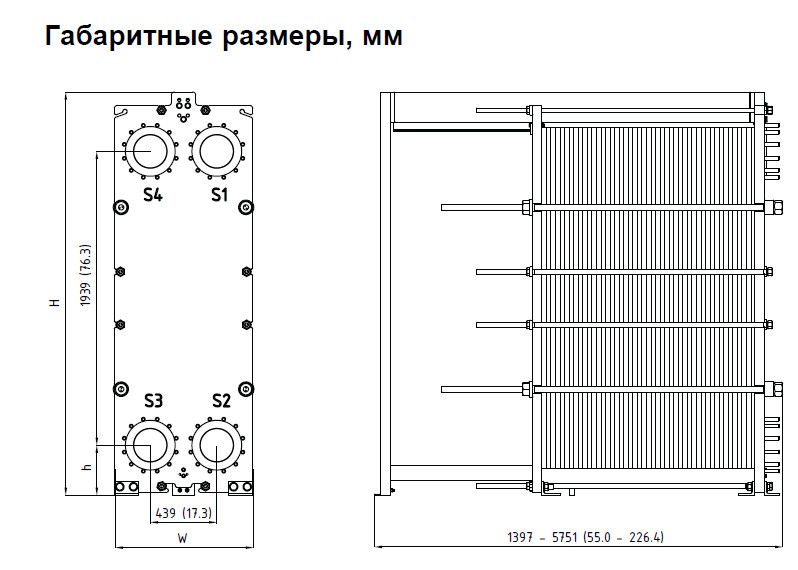 Схема протяжки теплообменника пластинчатого